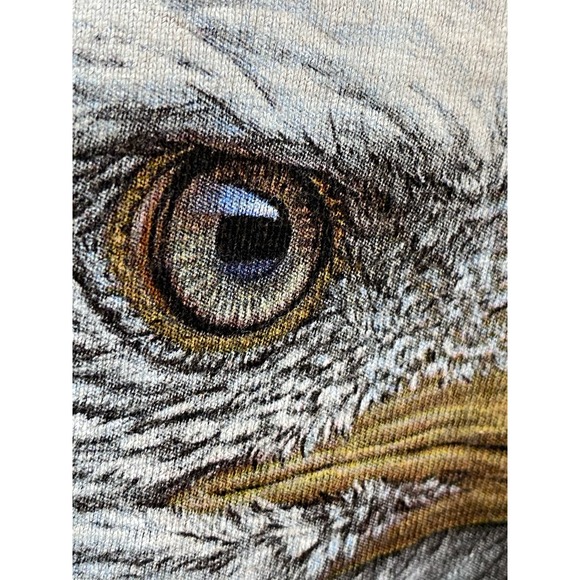 The Mountain Bald Eagle American Flag Brown Tie Dye Vintage T Shirt Adult Medium - Picture 8 of 8